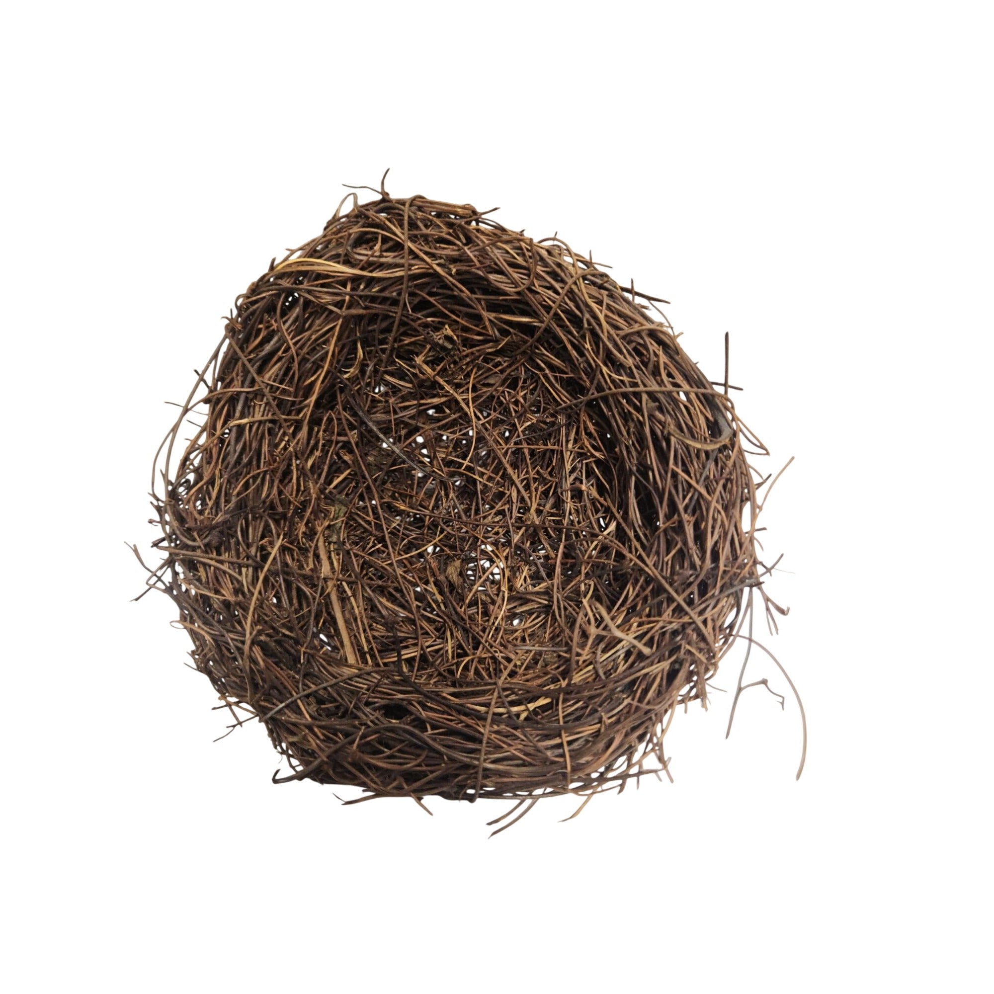 Rustic Twig Bird Nest 6 Inch Natural Handcrafted Nest Farmhouse Spring Decor
