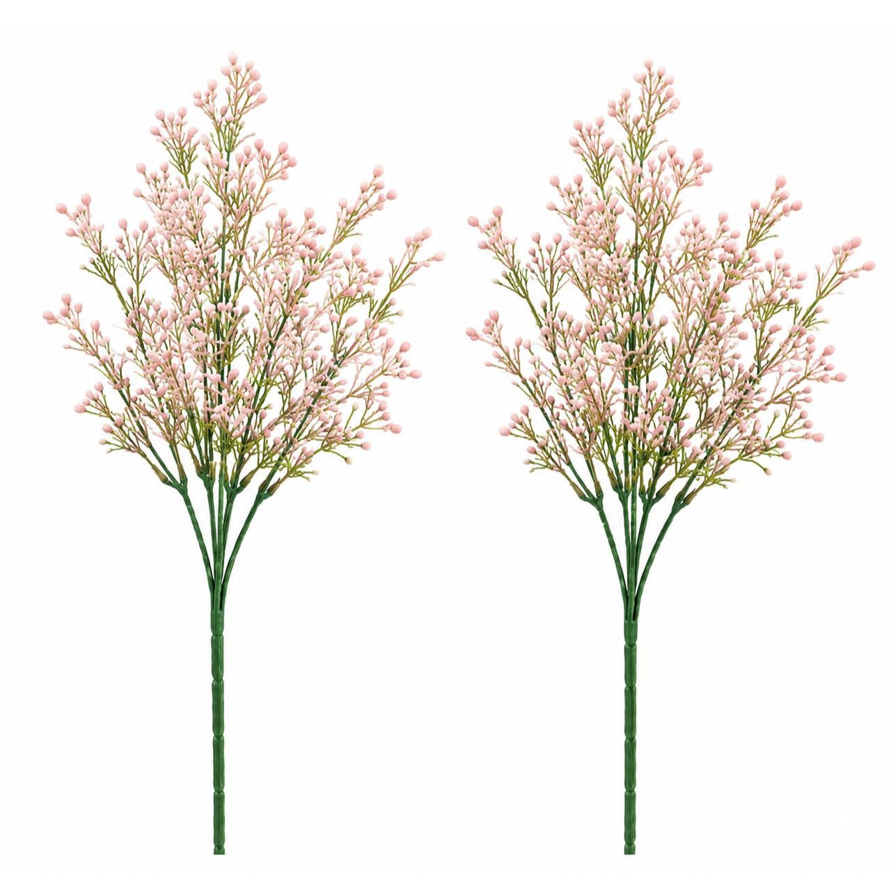 Blush Pink Faux Wax Flowers Set of 2 Artificial Flower Sprays Wedding Bouquet Filler Cottagecore Decor Floral Stems