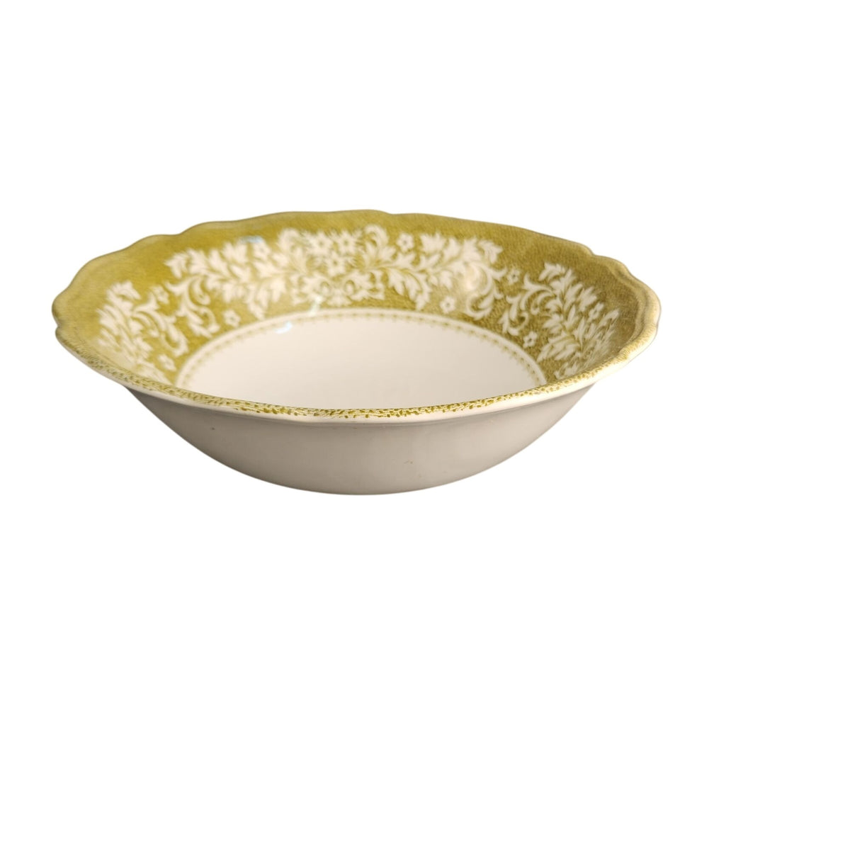 Royal Staffordshire Sherwood 8-Inch Green Floral Ironstone Serving Bowl