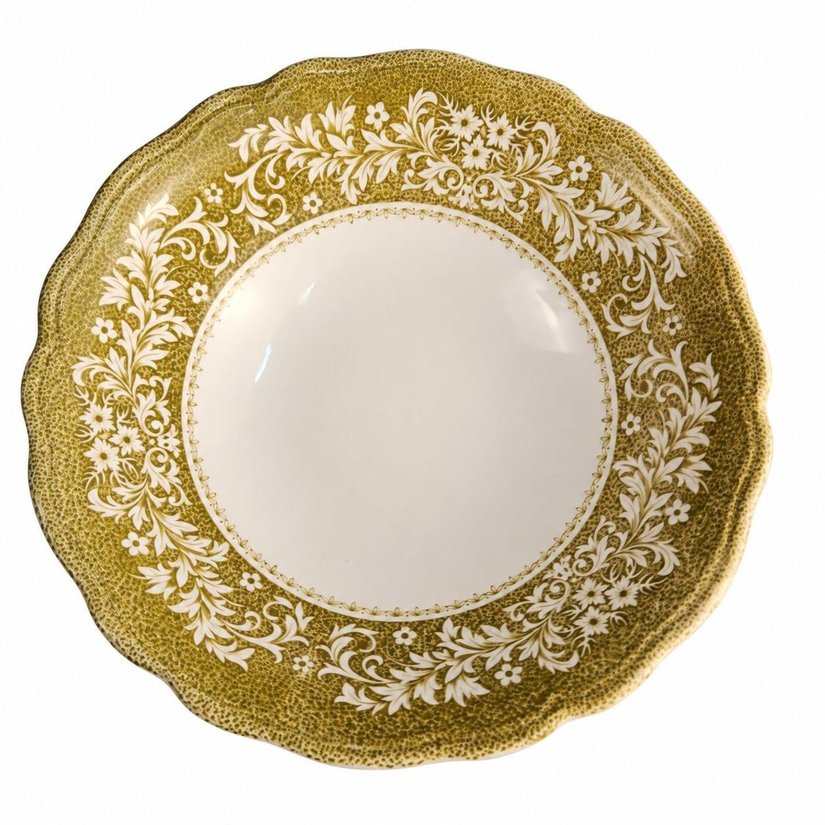 Royal Staffordshire Sherwood 8-Inch Green Floral Ironstone Serving Bowl