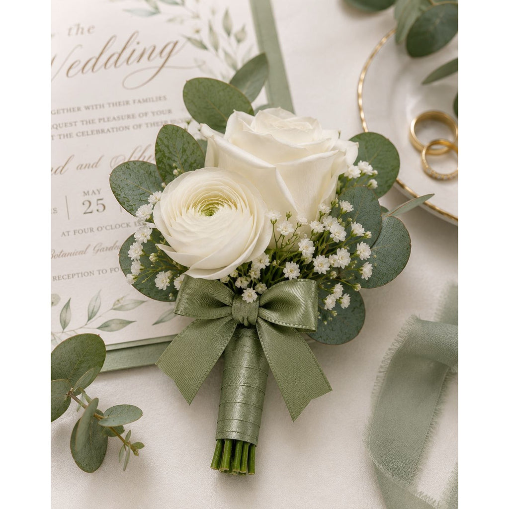 Boutonniere Pins Set of 2 Corsage Pin Holders Floral Safety Pins Wedding Flower Holders DIY Boutonniere Supplies Prom Corsage Making