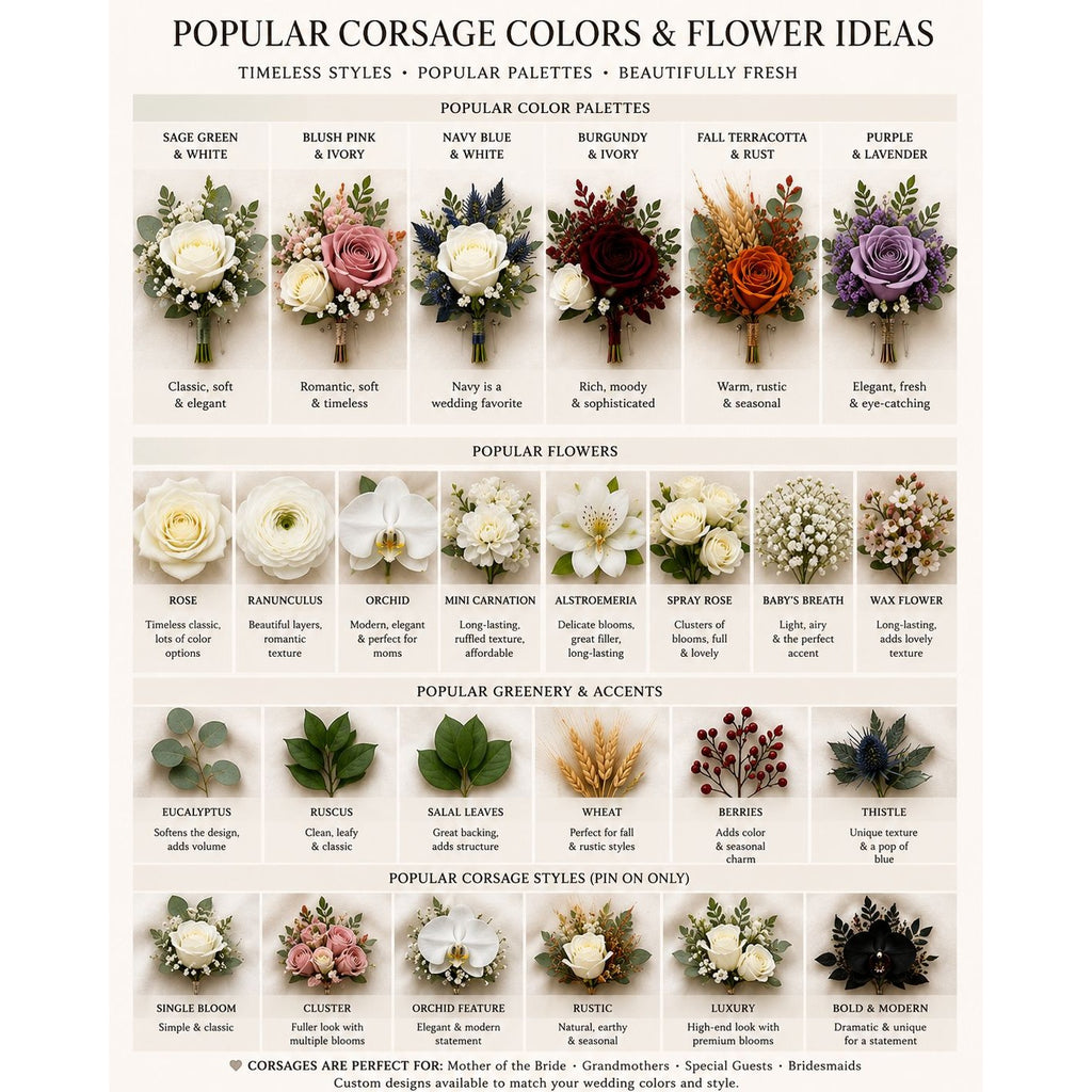 Boutonniere Pins Set of 2 Corsage Pin Holders Floral Safety Pins Wedding Flower Holders DIY Boutonniere Supplies Prom Corsage Making