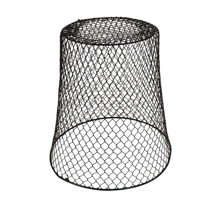 Black Wire Mesh Basket Garden Cloche Plant Protector Farmhouse Storage Basket DIY Rustic Decor