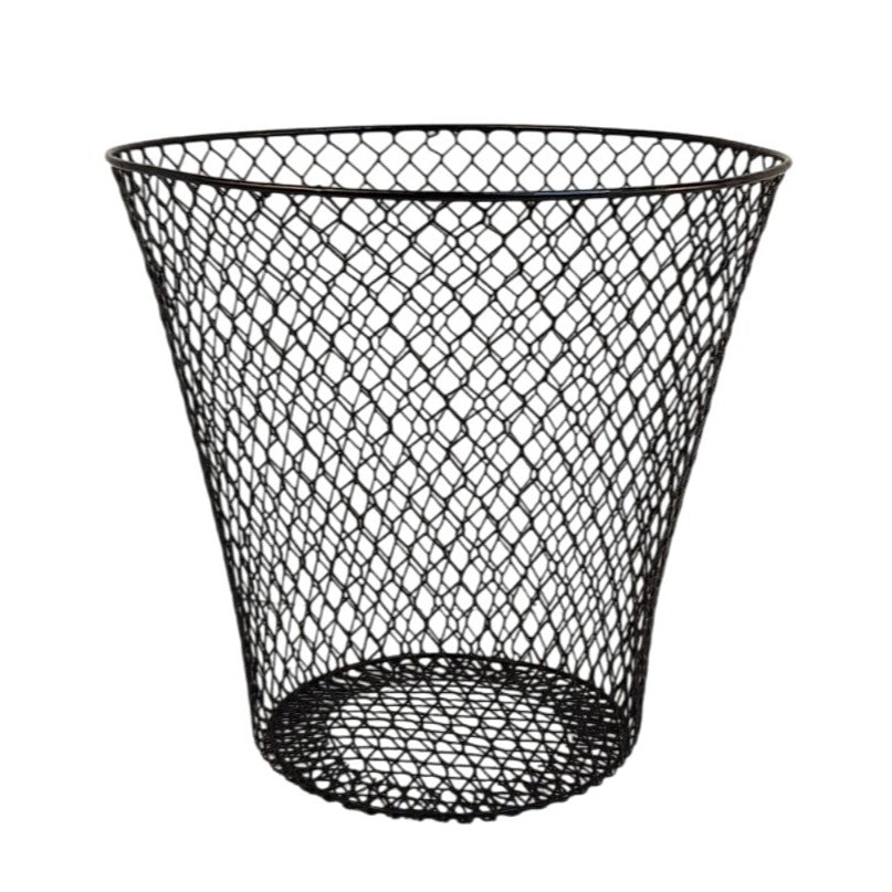 Black Wire Mesh Basket Garden Cloche Plant Protector Farmhouse Storage Basket DIY Rustic Decor