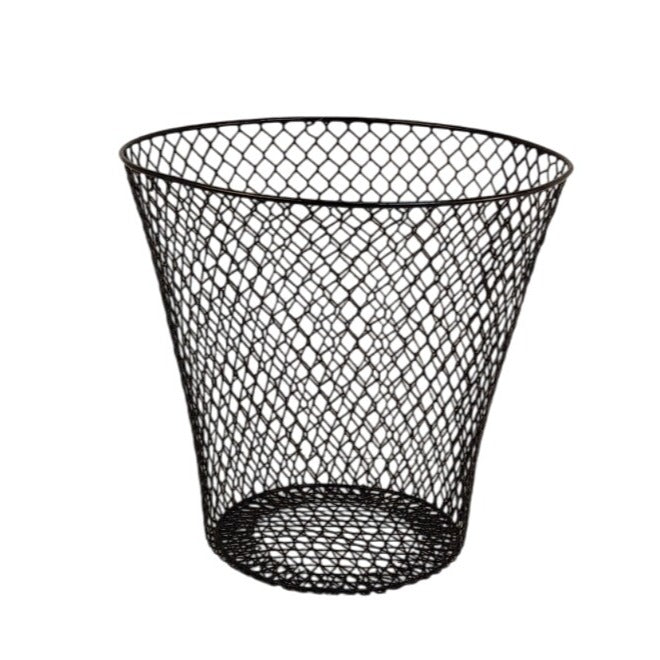 Black Wire Mesh Basket Garden Cloche Plant Protector Farmhouse Storage Basket DIY Rustic Decor