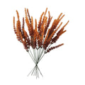 Artificial Fall Stems Set of 10, 12 Inch Rust Orange Burgundy Wired Picks