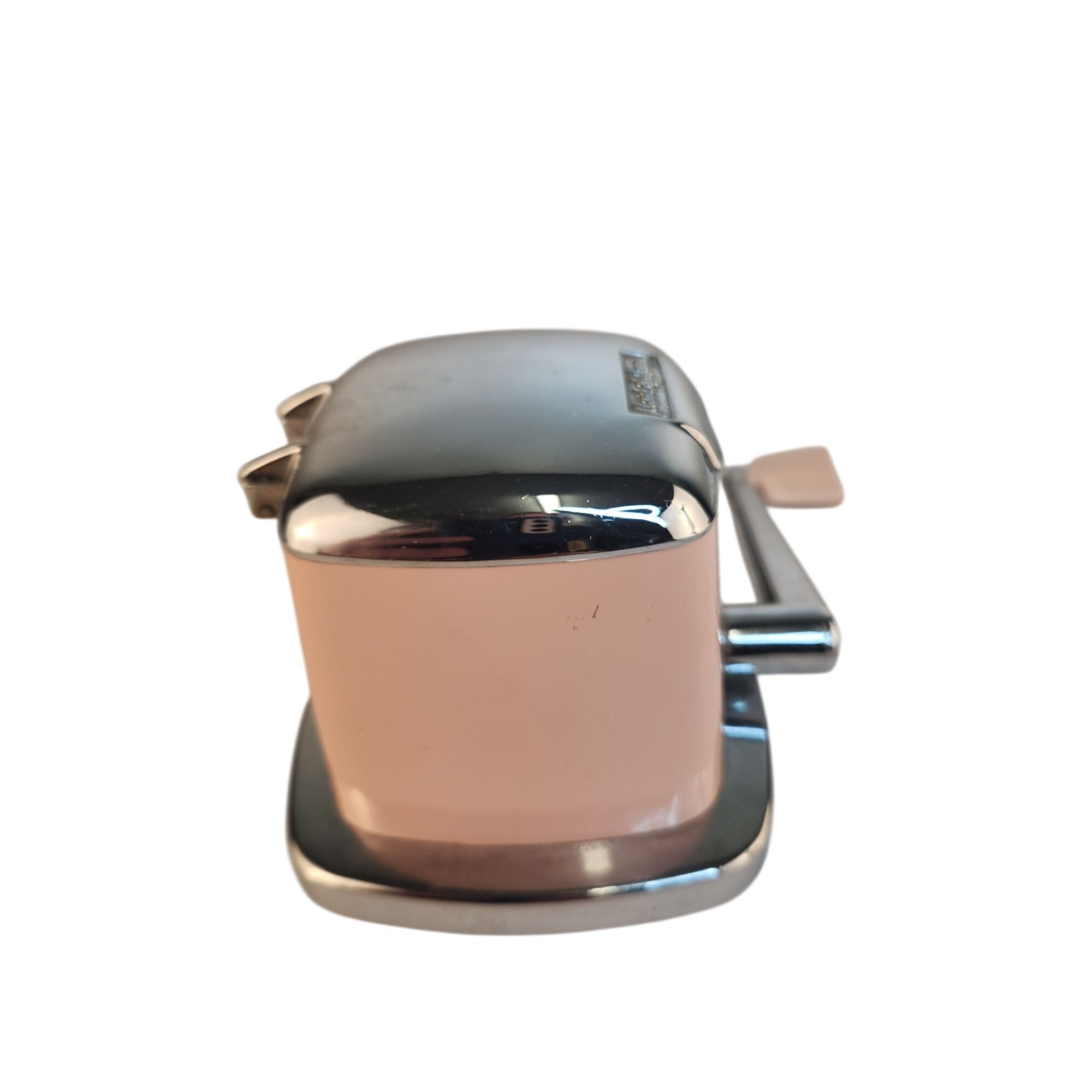 Vintage Maid of Honor Ice Crusher Pink Chrome Hand Crank Grinder Mid Century Bar Kitchen Tool Sears 1950s
