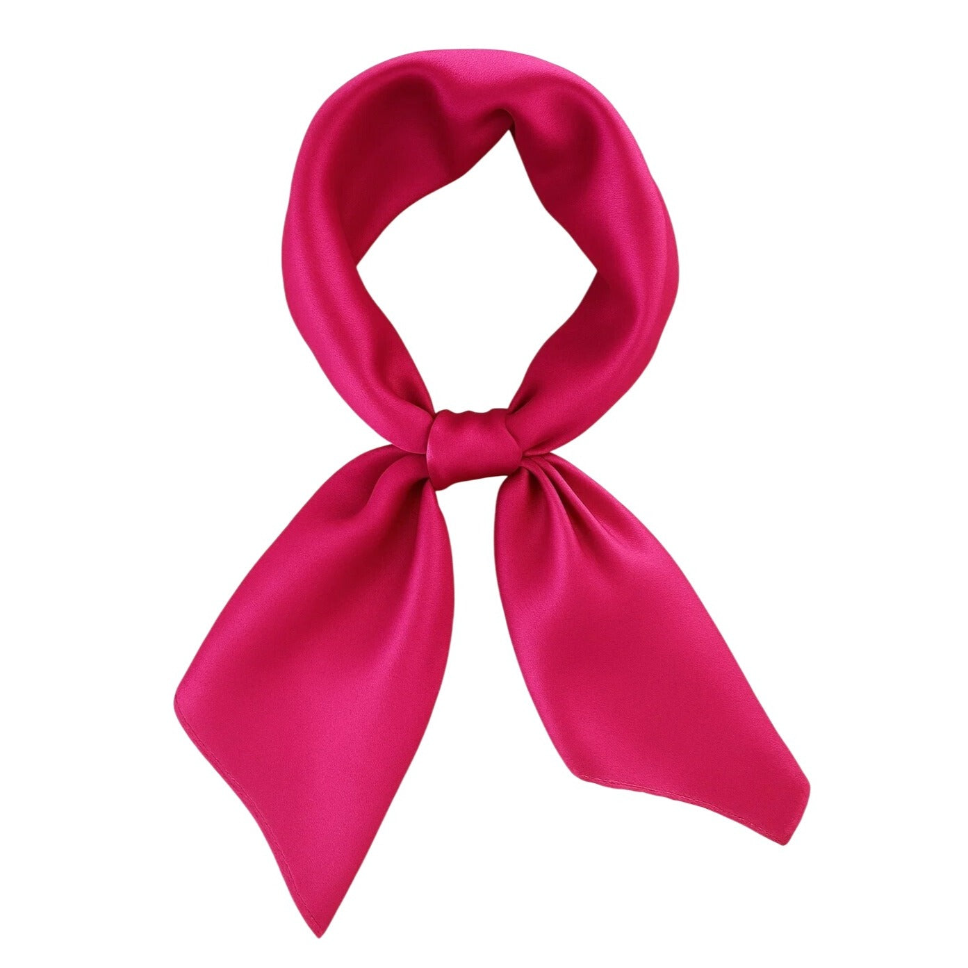 Pink Satin Scarf 19x19" Bandana Neckerchief Pocket Square Western Cowgirl