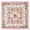 Pink Equestrian Satin Wild Rag Scarf, 27 x 27 Inch