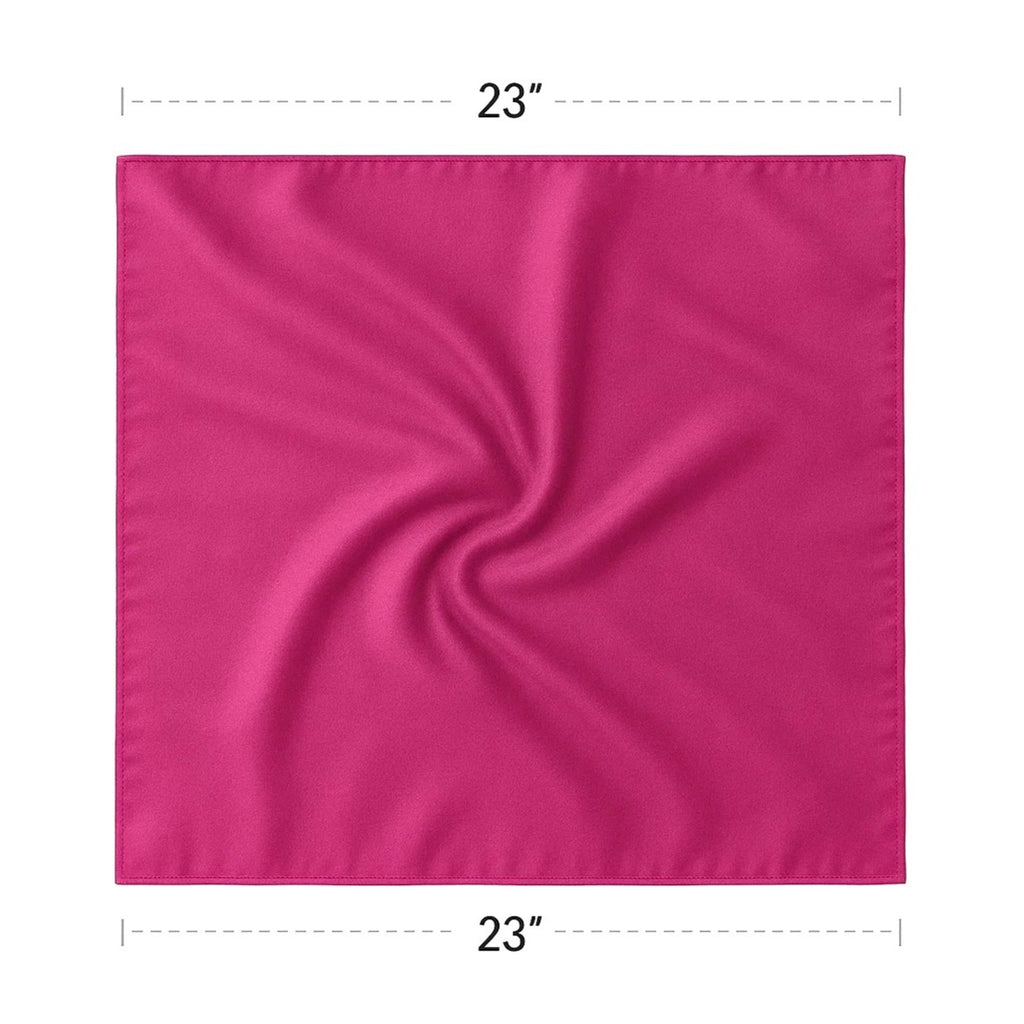 Fuchsia Purple Pink Wild Rag Large Scarf 23x23" Satin Western Accessory Cowgirl or Cowboy
