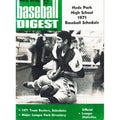 Baseball Digest Special Edition 1971 Hyde Park High School Schedule
