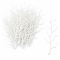 22 White Faux Twig Picks 6 Inch Miniature Trees Christmas Village Diorama Wreath Craft Branches