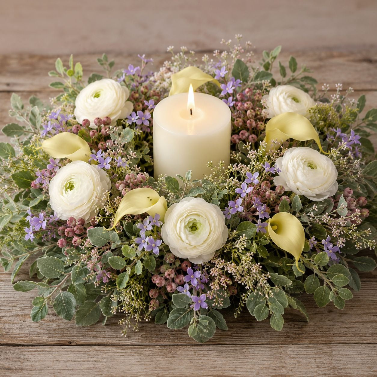 White Artificial Flowers Set of 6 Peony Ranunculus Inspired Blooms Detachable 7 Inch Stems Wreath Wedding Floral Supply
