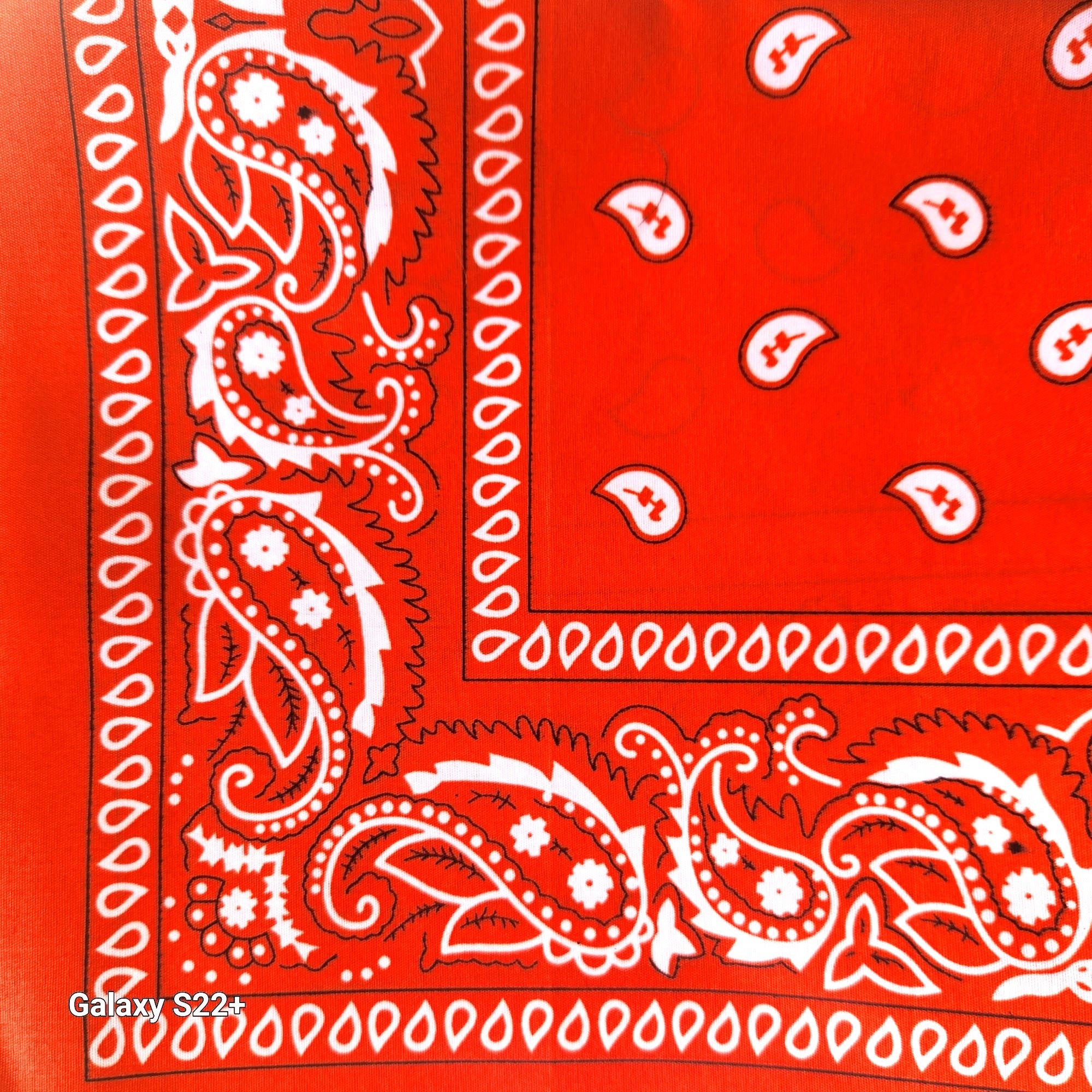 Bandanas 21x21" Western Cowboy Cowgirl - Green Yellow Orange Paisley Square Scarves 3 Pack
