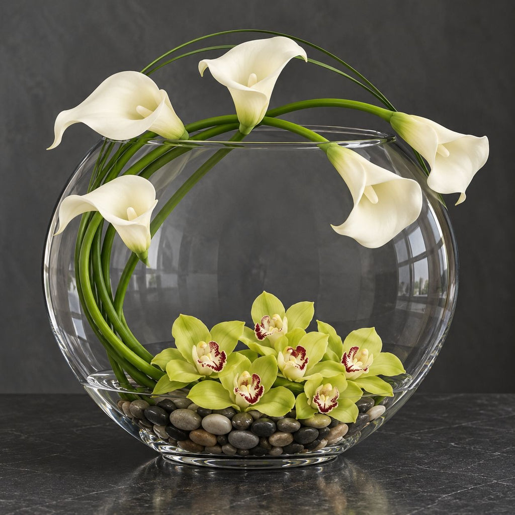 White Faux Calla Lilies 5 Wired Stems 14 Inch Flowers for Bridal Bouquets