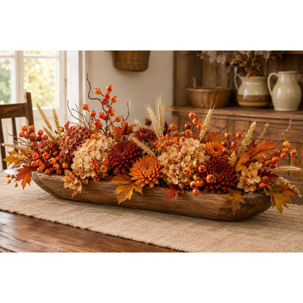 Artificial Orange Rose Hip Berry Stem, 1 Stem, 23 Inch Orange Wired Branch, Fall Wreath Floral Pick, Thanksgiving Farmhouse Decor