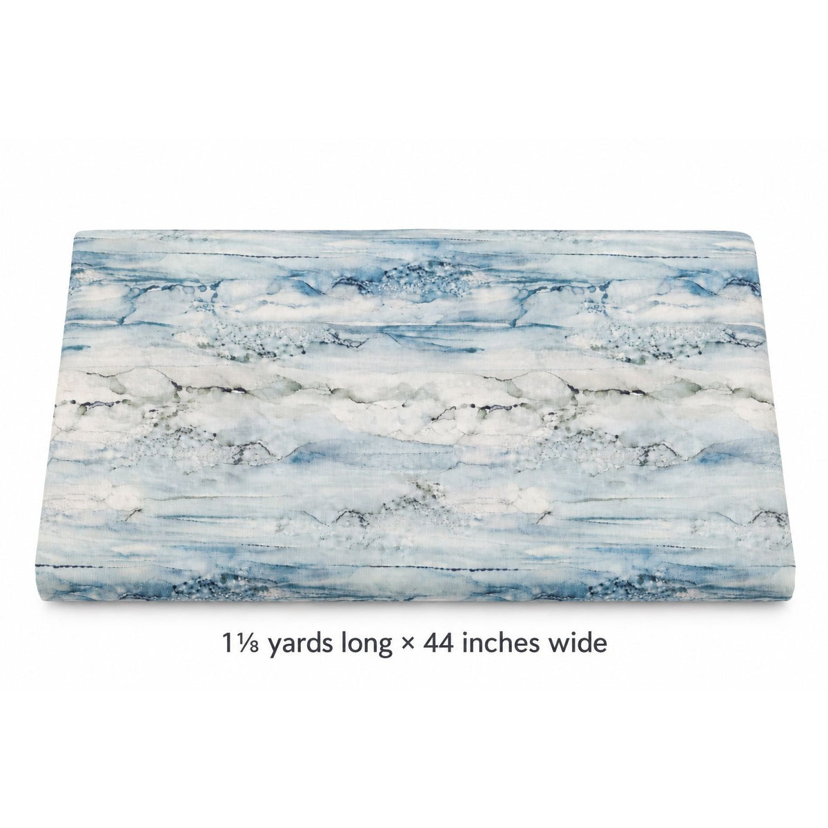 Northcott Soar DP24588 Blue Watercolor Cotton Quilting Fabric, 1⅛ Yds x 44 In