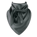 Wild Rag Scarf 35x35 Dark Gray Satin Western Cowgirl Cowboy Bandana