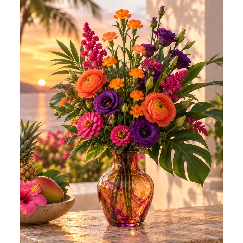 Artificial Orange Yellow Mini Carnation Stem, 28 Inch, 5 Blooms
