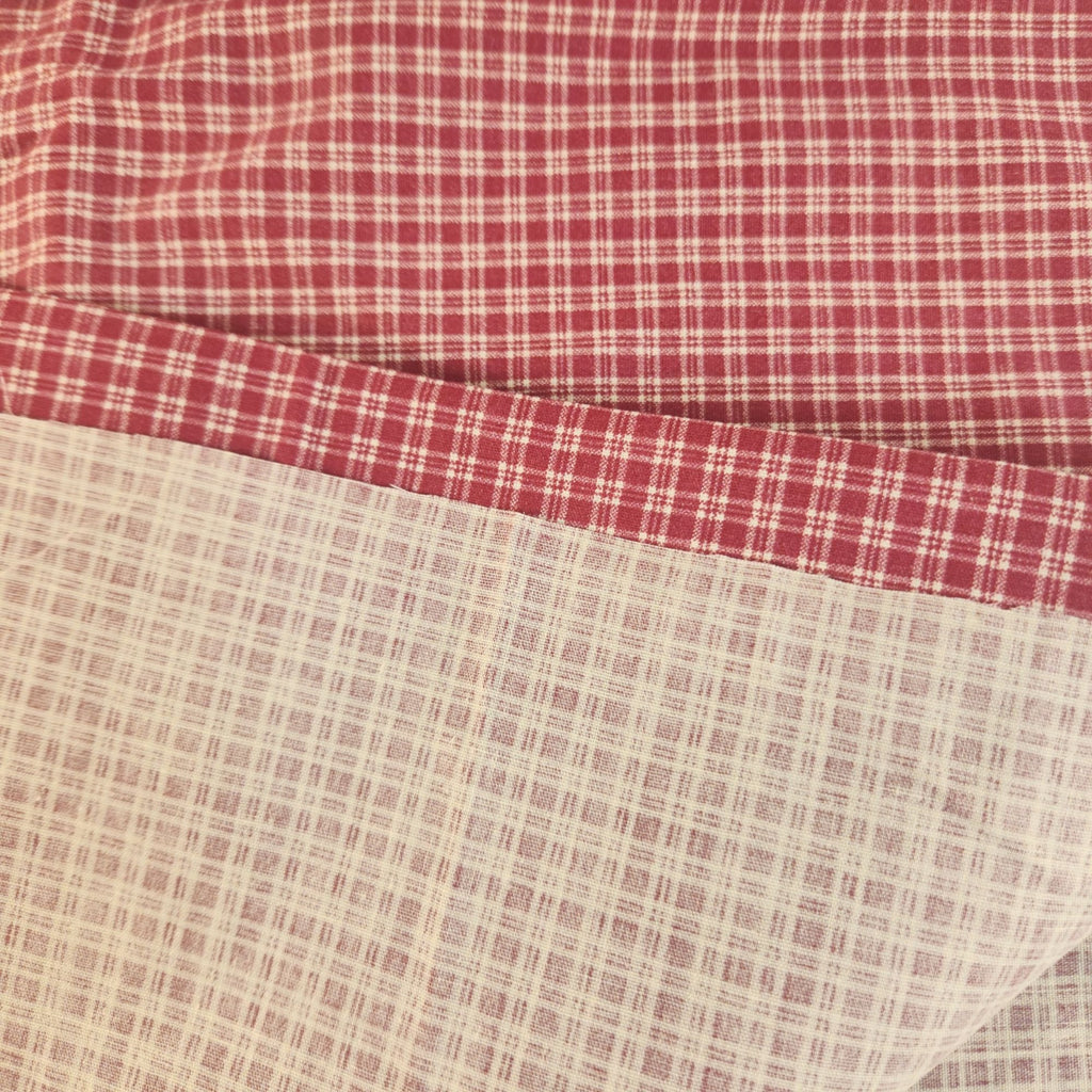 Christmas Cotton Fabric Bundle, Gingerbread Santa & Red Plaid, 4 Yards