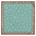 Aqua Teal Paisley Scarf 35x35 Satin Square Wild Rag Head Hair Scarf Western