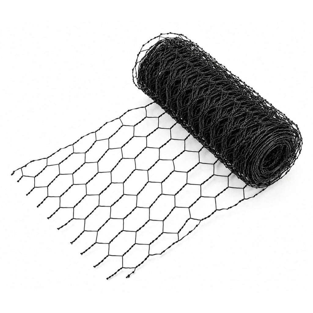 Black Chicken Wire Ribbon 4 Inch Floral Mesh Ribbon Farmhouse Wreath Supply Flower Arranging Wire Rustic Craft Mesh Garden Decor 1 Yard