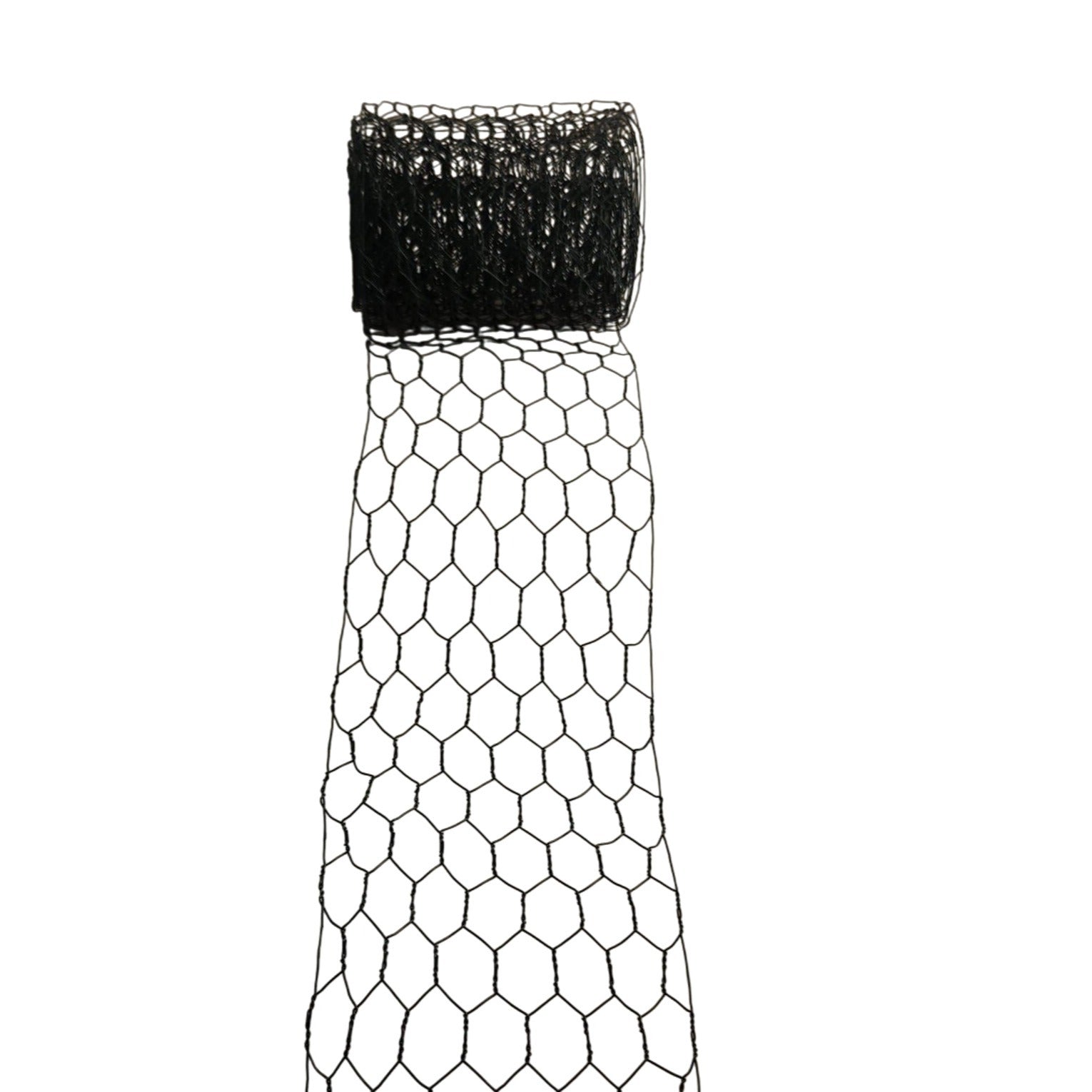 Black Chicken Wire Ribbon 4 Inch Floral Mesh Ribbon Farmhouse Wreath Supply Flower Arranging Wire Rustic Craft Mesh Garden Decor 1 Yard