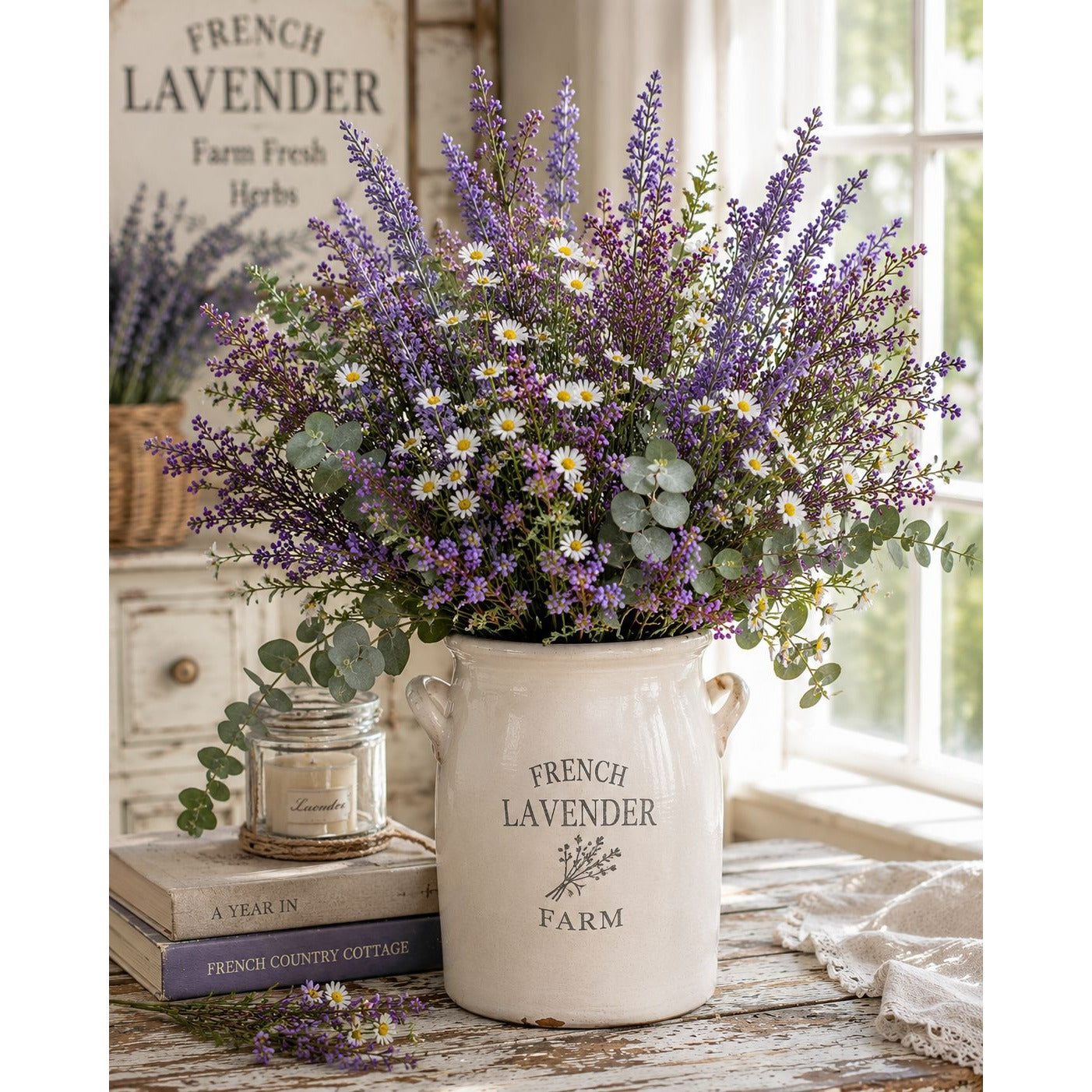 Faux Purple Berry Stems Set of 2 Bushes Artificial Berry Spray Farmhouse Floral Pick Vase Filler Cottage Decor Wreath Making Supply