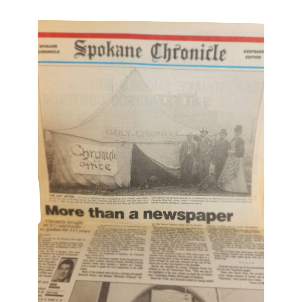 Spokane Chronicle Historic Newspaper Collection: Midair Fireball WWII Expo 74 News, July 1992
