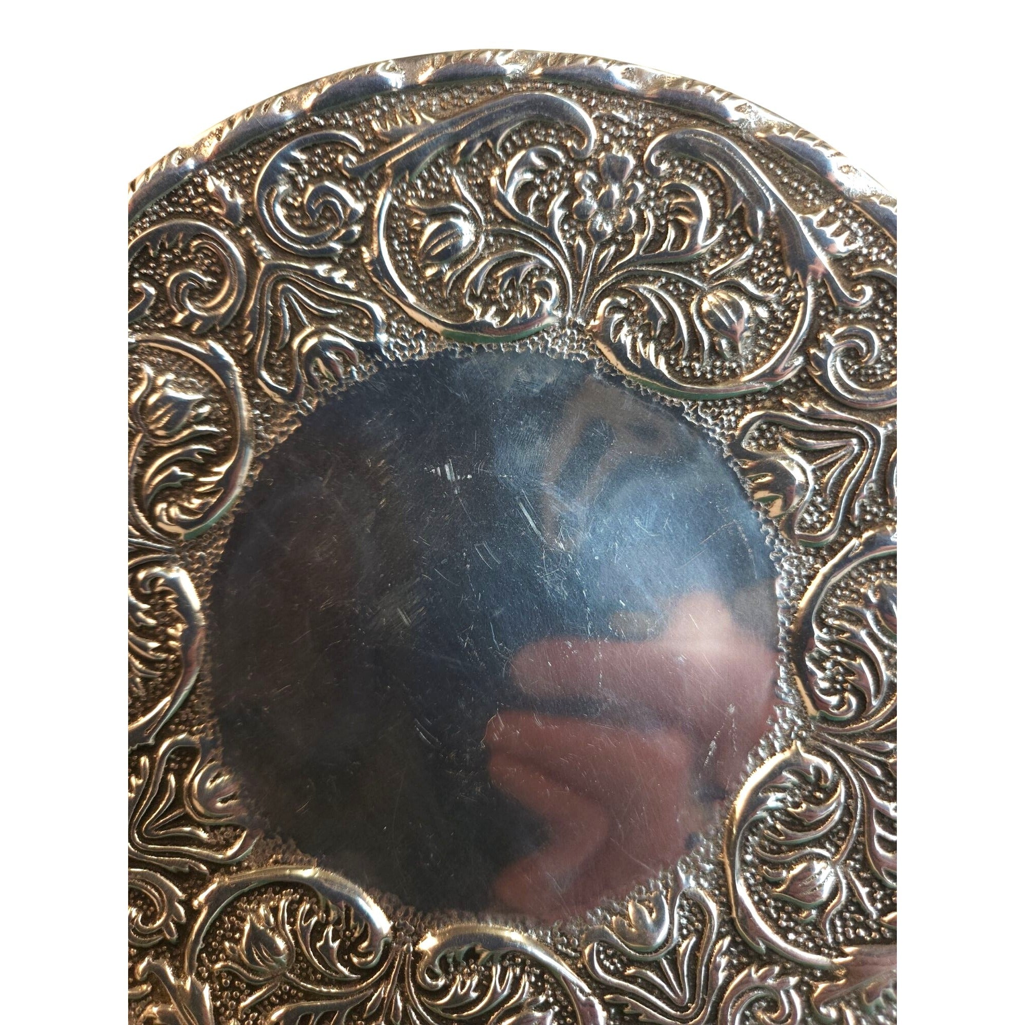 Vintage Wilton Armetale William Mary Plate 8.5 Inch Alloy Dessert Serving USA 1970s