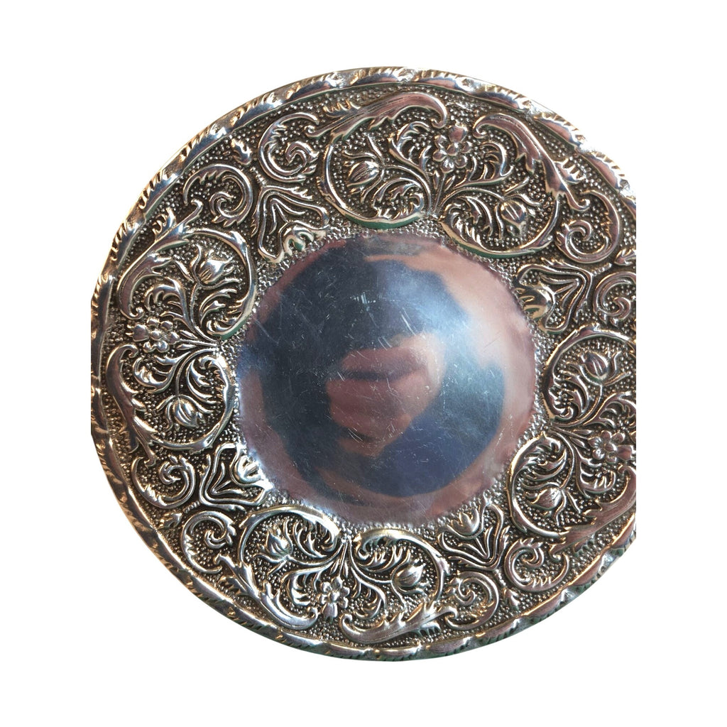 Vintage Wilton Armetale William Mary Plate 8.5 Inch Alloy Dessert Serving USA 1970s