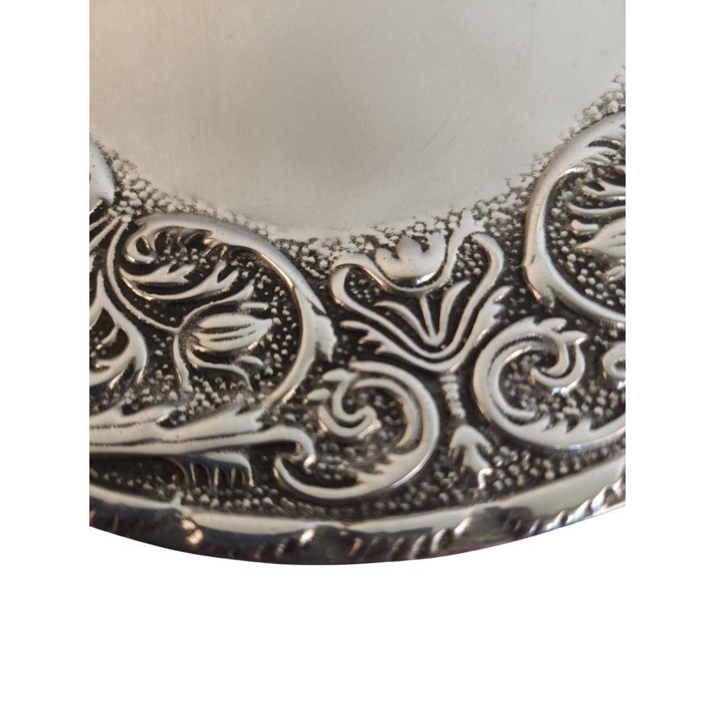 Vintage Wilton Armetale William Mary Plate 8.5 Inch Alloy Dessert Serving USA 1970s