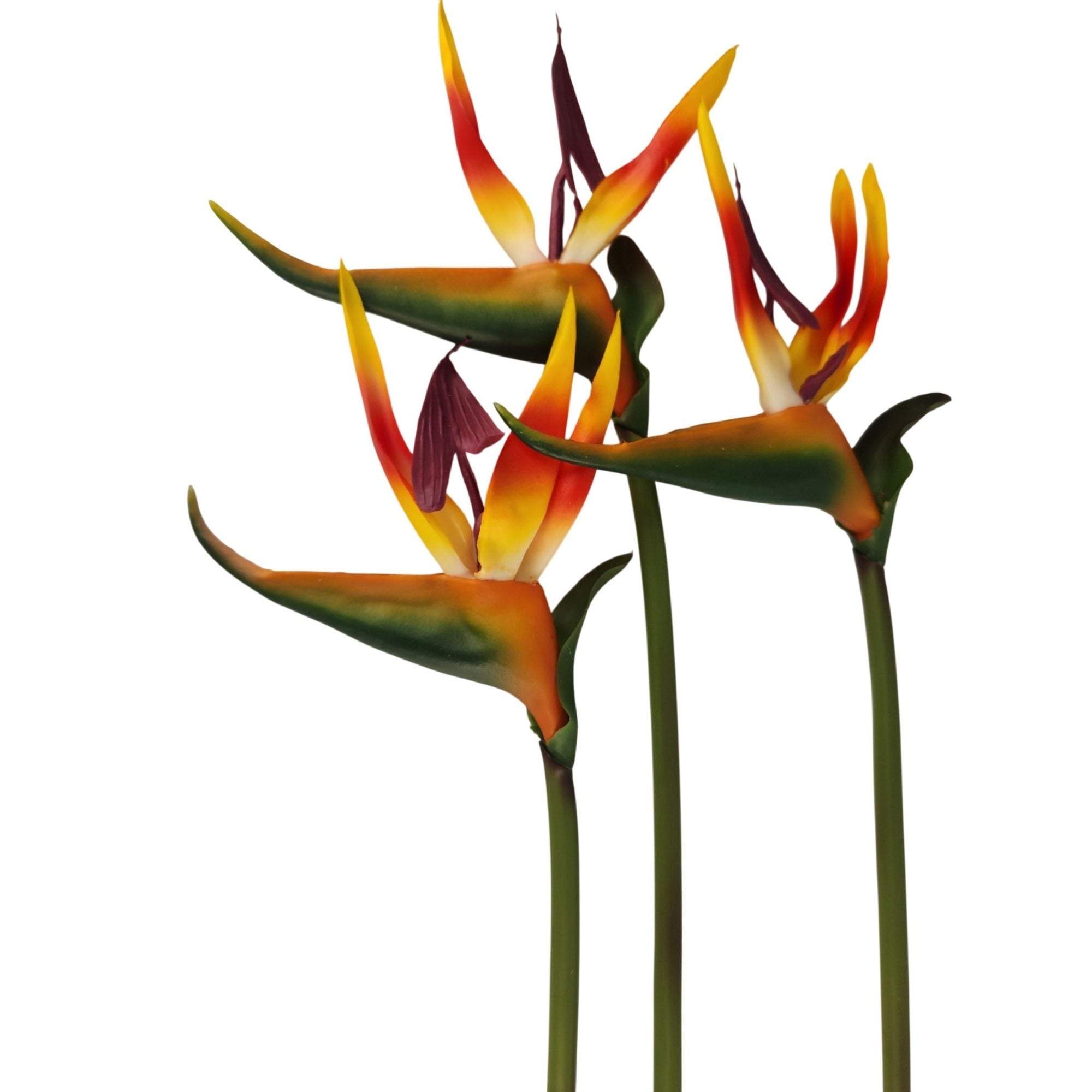Artificial Bird of Paradise Flowers Set of 3