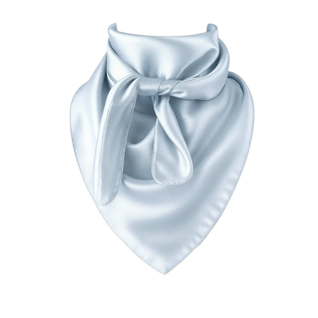 Light Blue Wild Rag Scarf 23x23" Satin Western Accessory Cowgirl or Cowboy