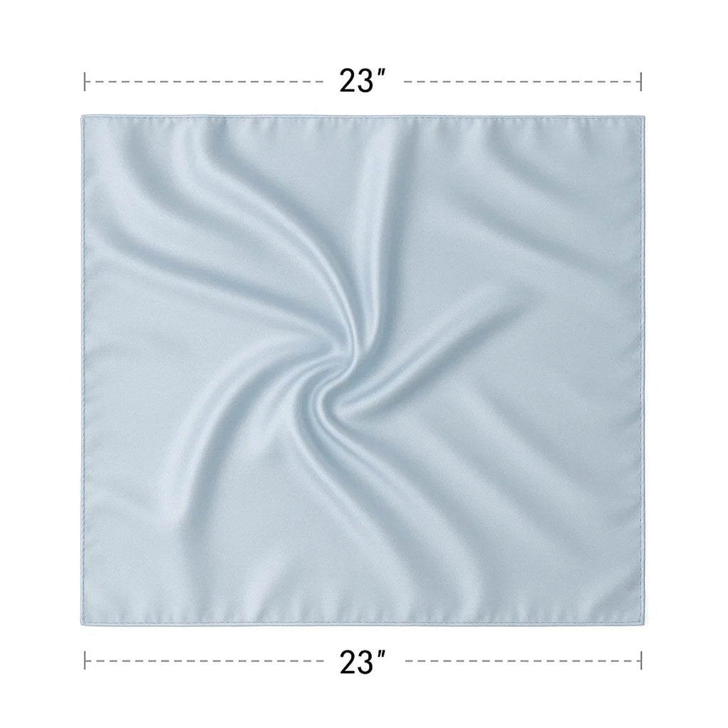 Light Blue Wild Rag Scarf 23x23" Satin Western Accessory Cowgirl or Cowboy