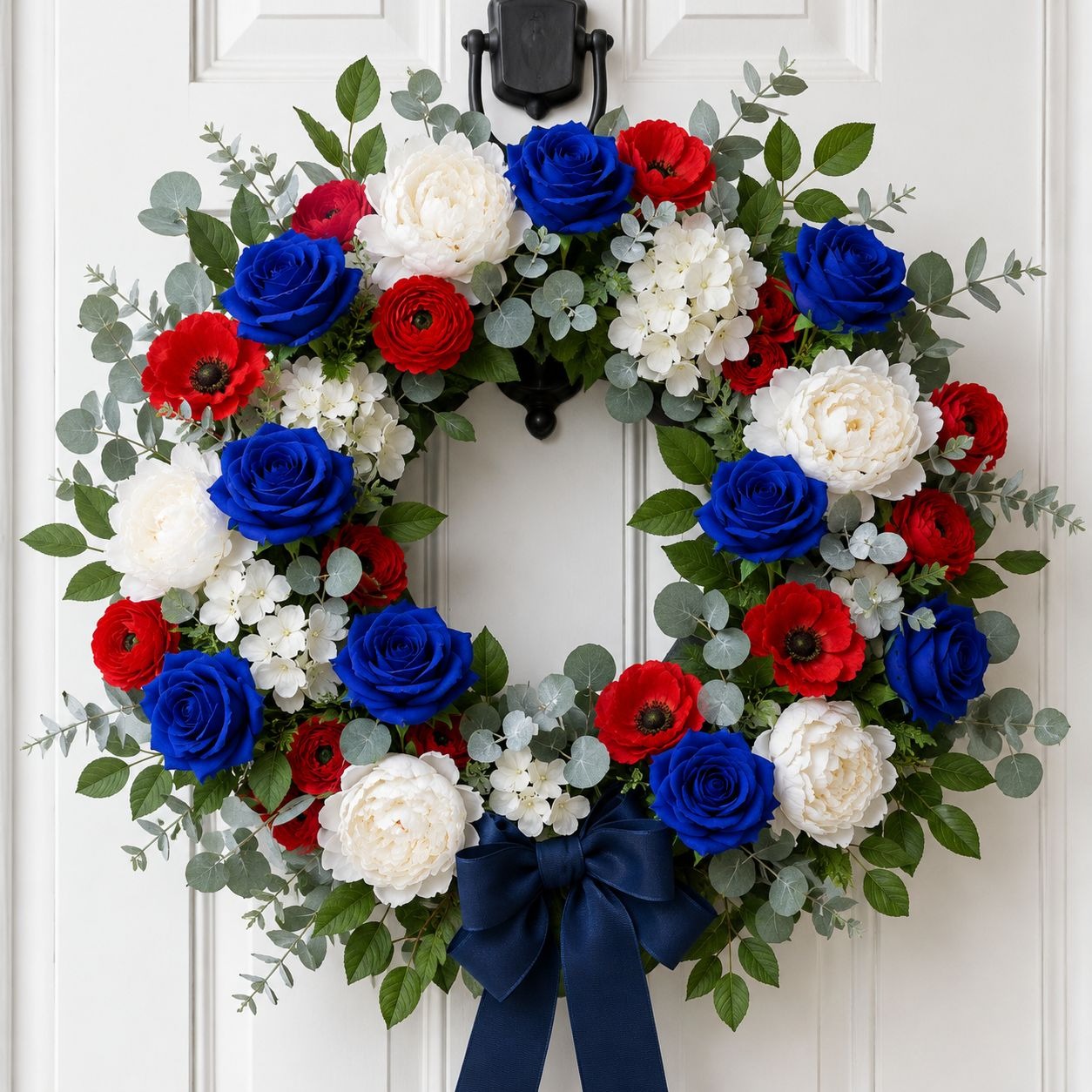 Royal Blue Artificial Roses 6 Stems Faux Silk Rose Bouquet Wedding Flowers Home Decor Floral Supplies Centerpiece Decor