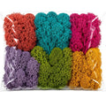 Multicolor Artificial Moss Pink Teal Purple Green Yellow 1.09 oz Fairy Garden Miniature Diorama Craft Moss