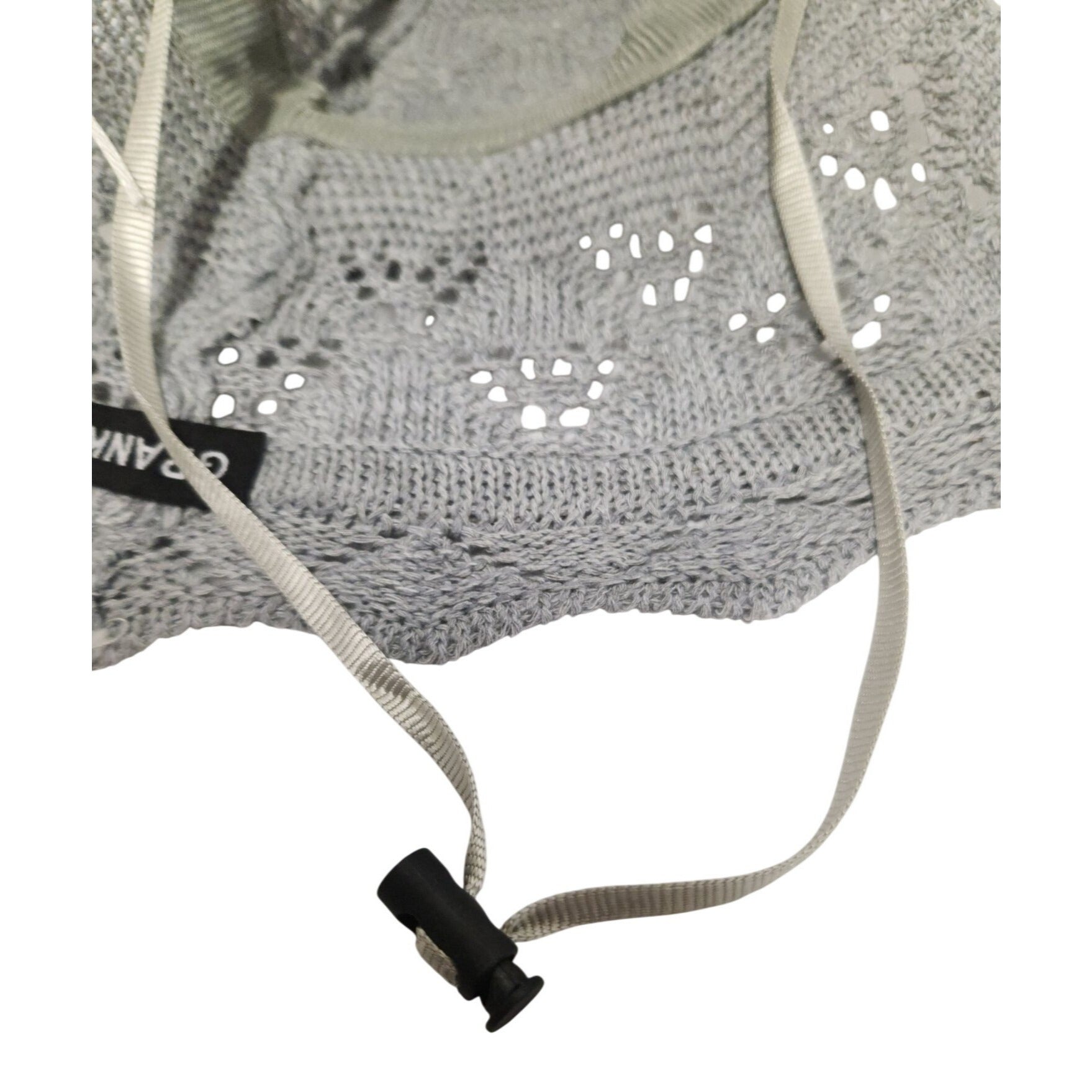 Gray Wide Brim Sun Hat Foldable Womens Summer Beach Hat with Floral Bow UV Protection Travel Garden Hat