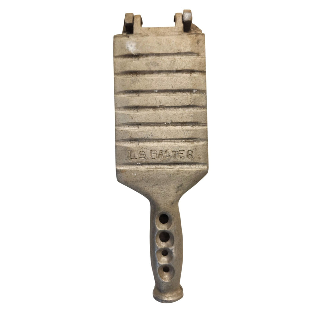 Vintage LS Balter Sweet Son Sinker Mold Tonawanda NY Fishing Weight Mold Native American Design