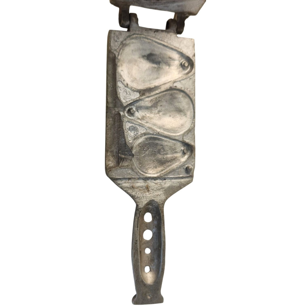 Vintage LS Balter Sweet Son Sinker Mold Tonawanda NY Fishing Weight Mold Native American Design