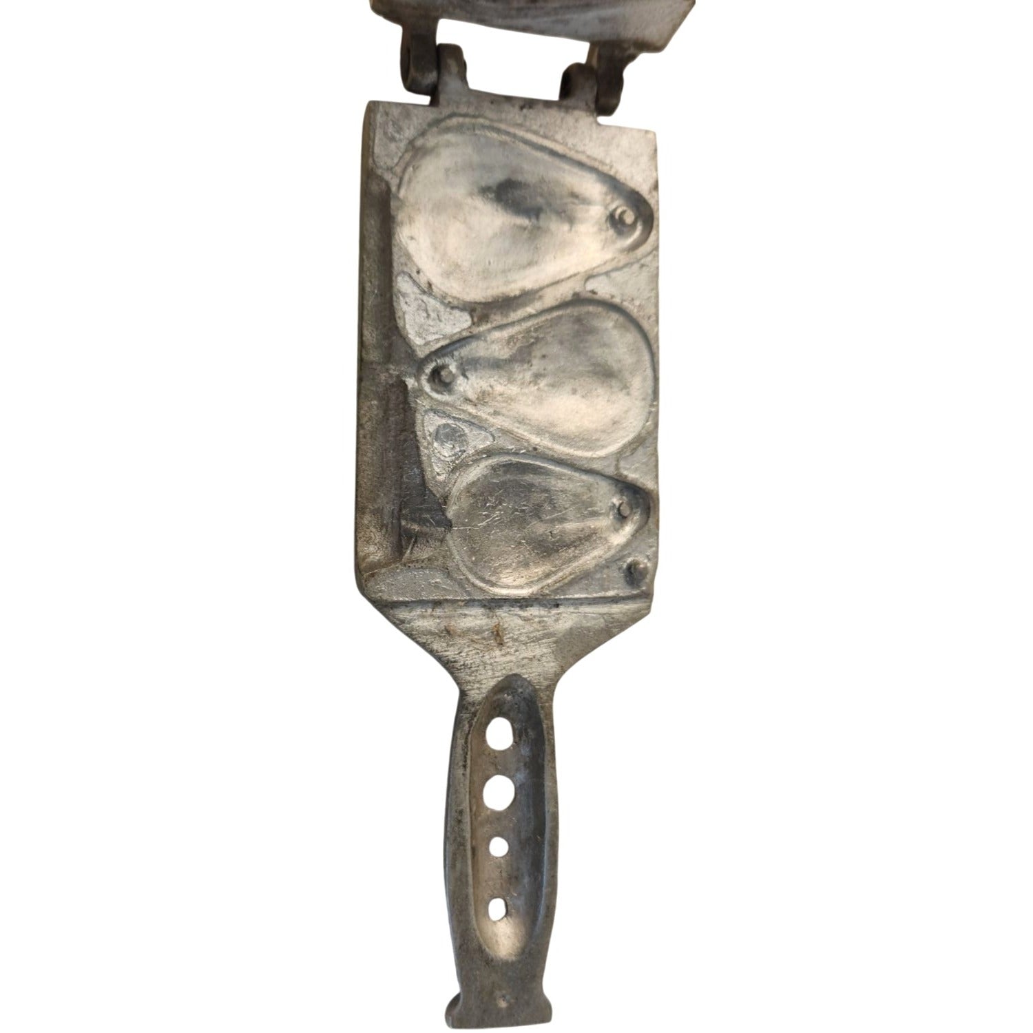 Vintage LS Balter Sweet Son Sinker Mold Tonawanda NY Fishing Weight Mold Native American Design