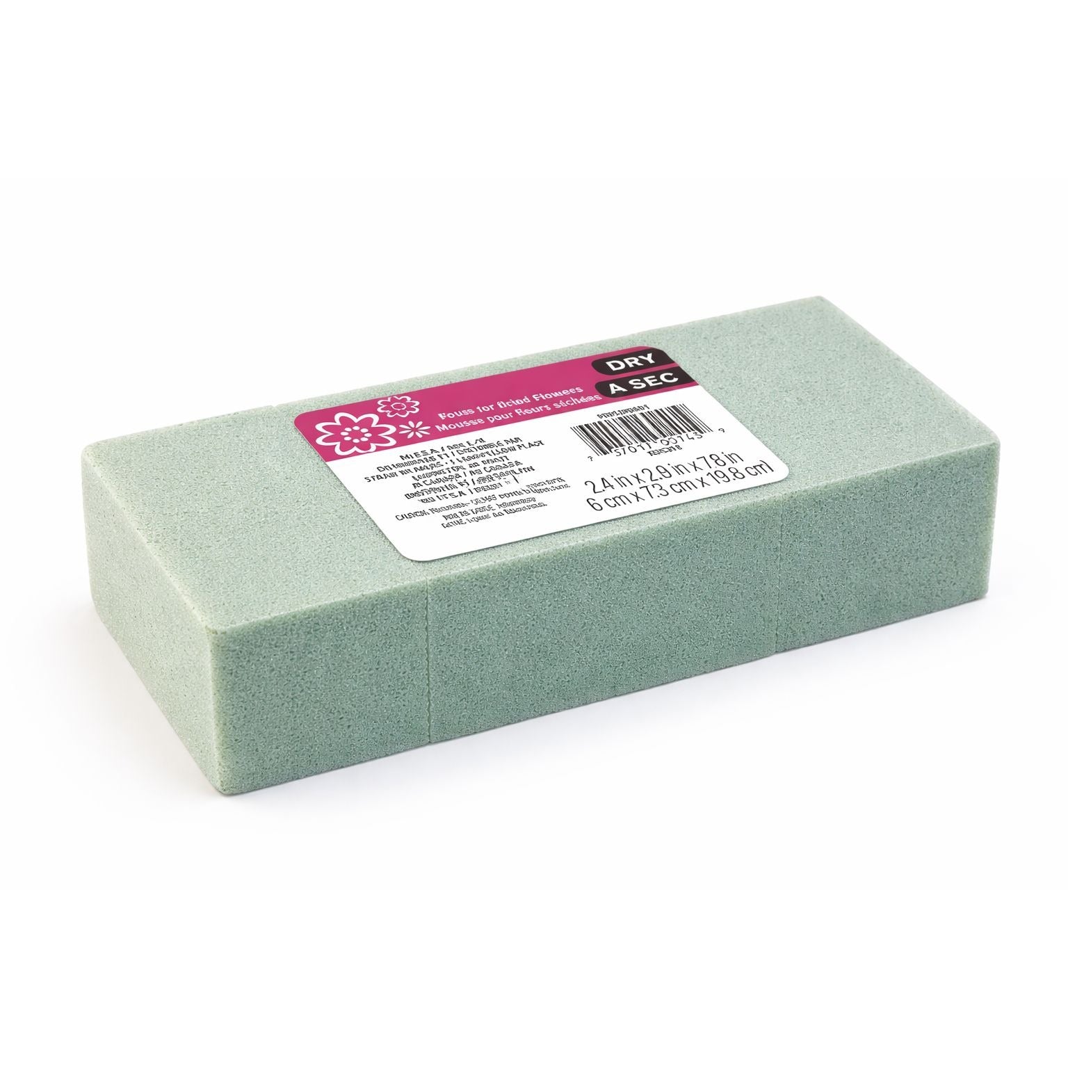 Dry Floral Foam Brick Green Foam for Artificial Silk Dried Flowers Floral Craft Supply Made in USA