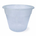 Clear Orchid Pot 6 Inch Slotted Plastic Planter Ventilated Drainage Pot Hydroponic