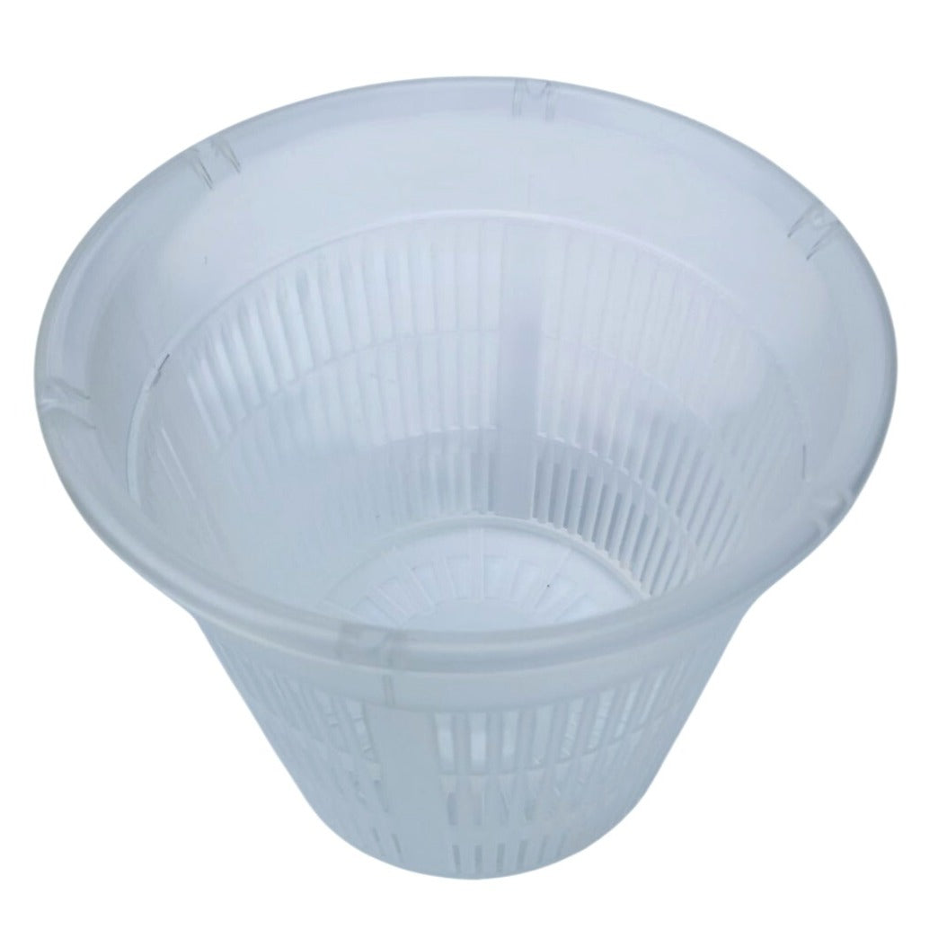 Clear Orchid Pot 6 Inch Slotted Plastic Planter Ventilated Drainage Pot Hydroponic