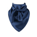Navy Blue Wild Rag Scarf 35x35 Satin Western Cowgirl Cowboy Bandana