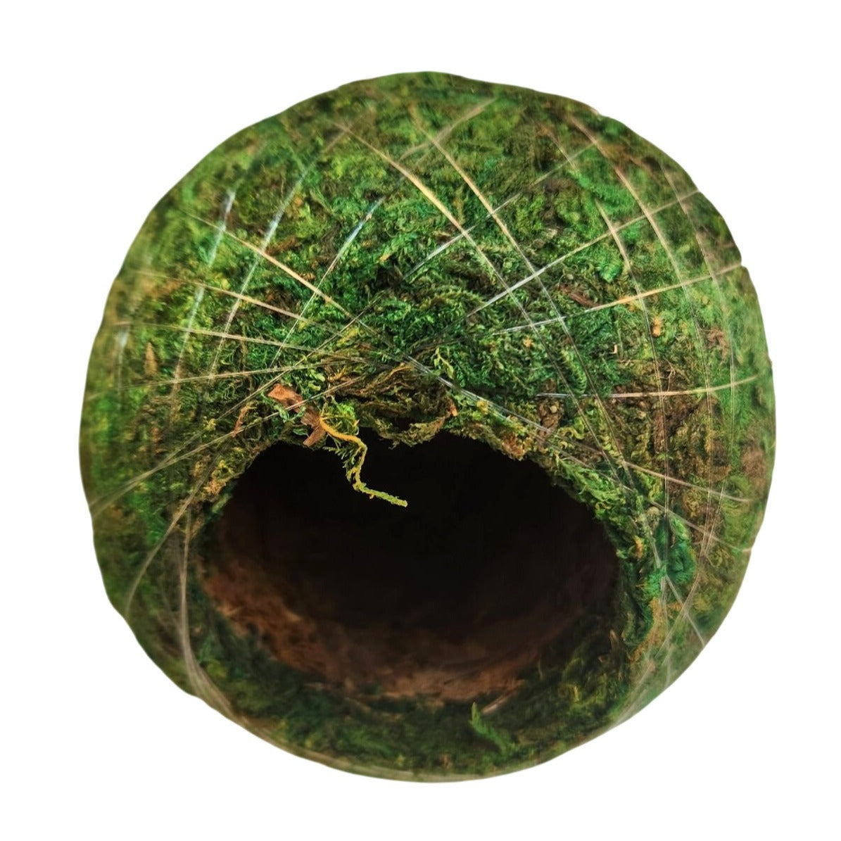 Moss Bunny Rabbit Figurine With Open Moss Balls Spring Easter Wreath Craft Supply