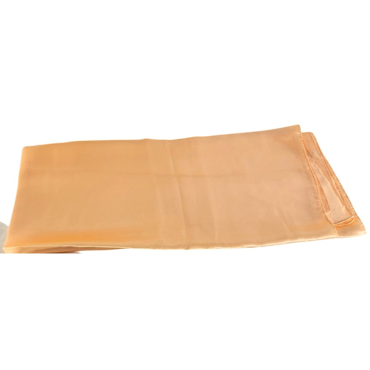 Peach Wild Rag Large Scarf 23x23" Satin Western Accessory Cowgirl or Cowboy