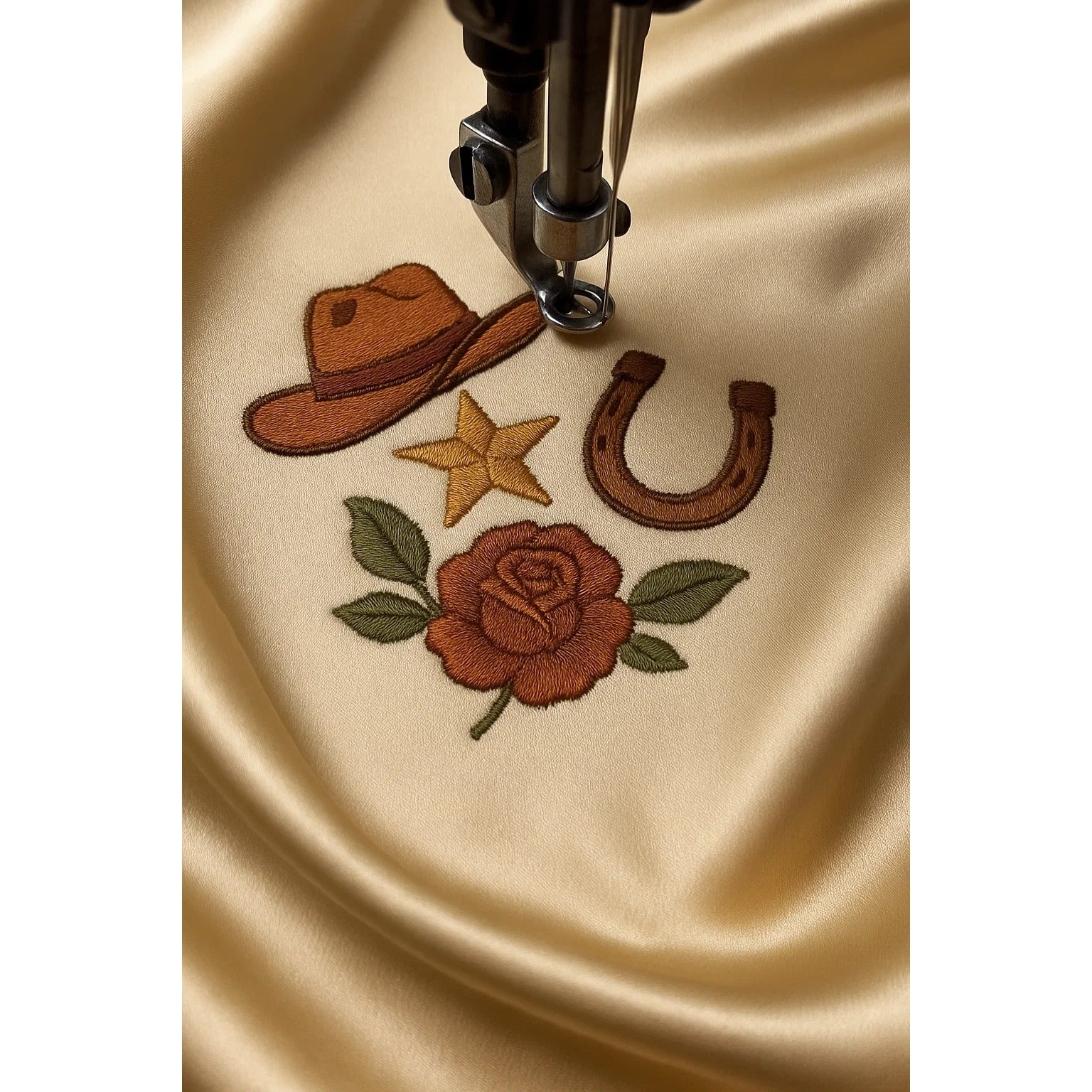 Peach Wild Rag Large Scarf 23x23" Satin Western Accessory Cowgirl or Cowboy