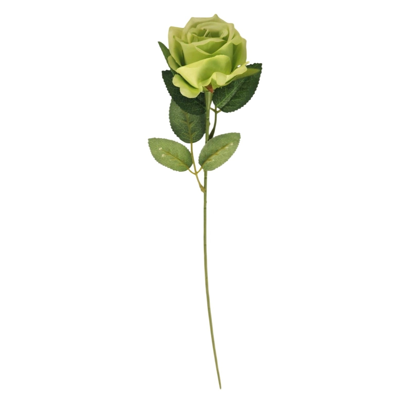 6 Green Rose Stems Faux Roses Lime Green Floral Stems Artificial Roses Farmhouse Wedding Decor Floral Arrangement