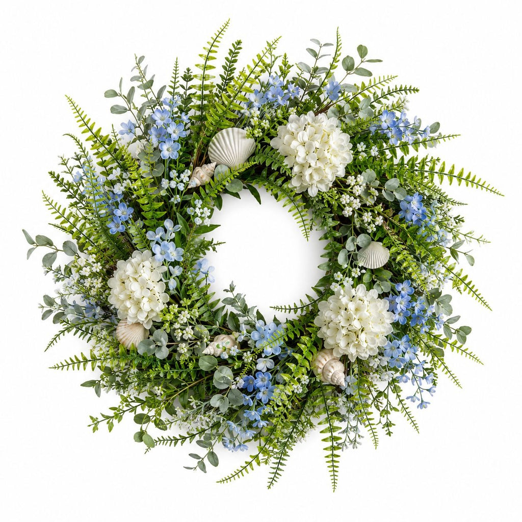 Artificial Boston Fern Picks Set of 10, 15 Inch Faux Fern Greenery, Floral Filler for Wreaths, Centerpieces, Wedding Decor & Arrangements